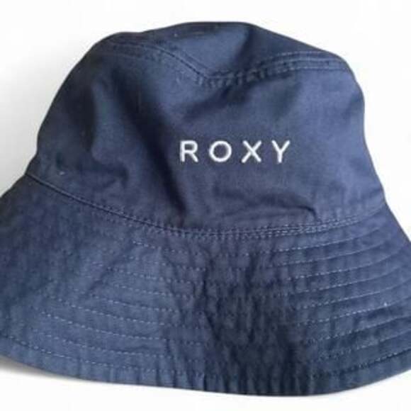 Roxy Aloha Sunshine Reversible Bucket Hat - Tie-Dye / Solid Blue - Picture 3 of 4